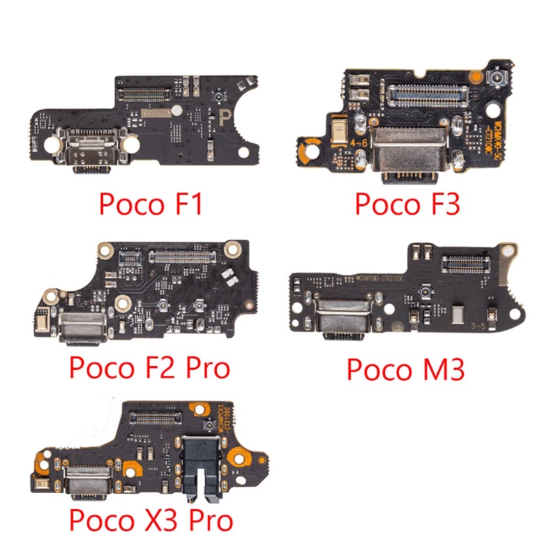USB Charger พอร์ต Flex สายเชื่อมต่อ IC สําหรับ Poco X3 F1 F2 M4 Pro M3 หมายเหตุ 7 8 8T 9S 9 9A 9T 10
