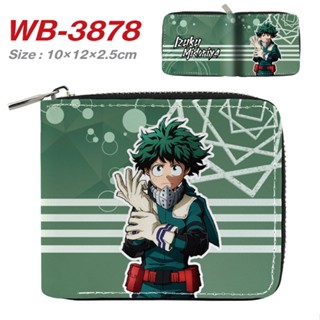 กระเป๋าสตางค์ ใบสั้น ลายการ์ตูน My Hero Academia Midoriya Izuku 3 มิติ เหมาะกับของขวัญคริสต์มาส สําหรับเด็กนักเรียนผู้ชาย และเด็กผู้หญิง