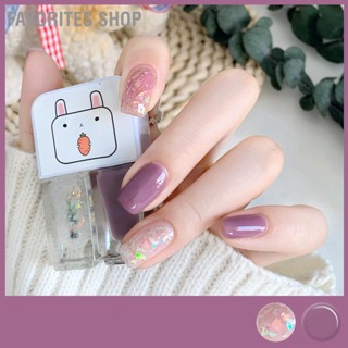 BFavorites Shop น้ํายาทาเล็บ เคลือบเงา ลอกออกง่าย 2 ขวด