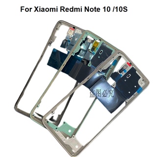 ใหม่ กรอบกลาง 6.43 นิ้ว แบบเปลี่ยน สําหรับ Xiaomi Redmi Note 10 4G M2101K7AI M2101K7AG