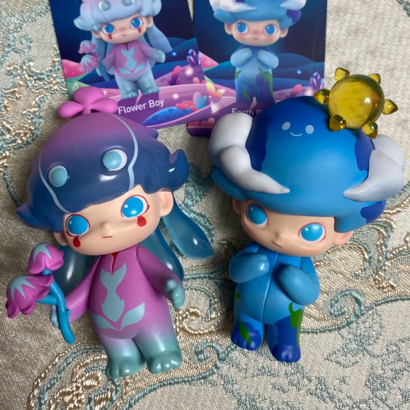 ของแท้POPMART Dimoo ชุดกล่องสุ่ม ฟิกเกอร์ตุ๊กตาอวกาศ 12 แบบ ...
