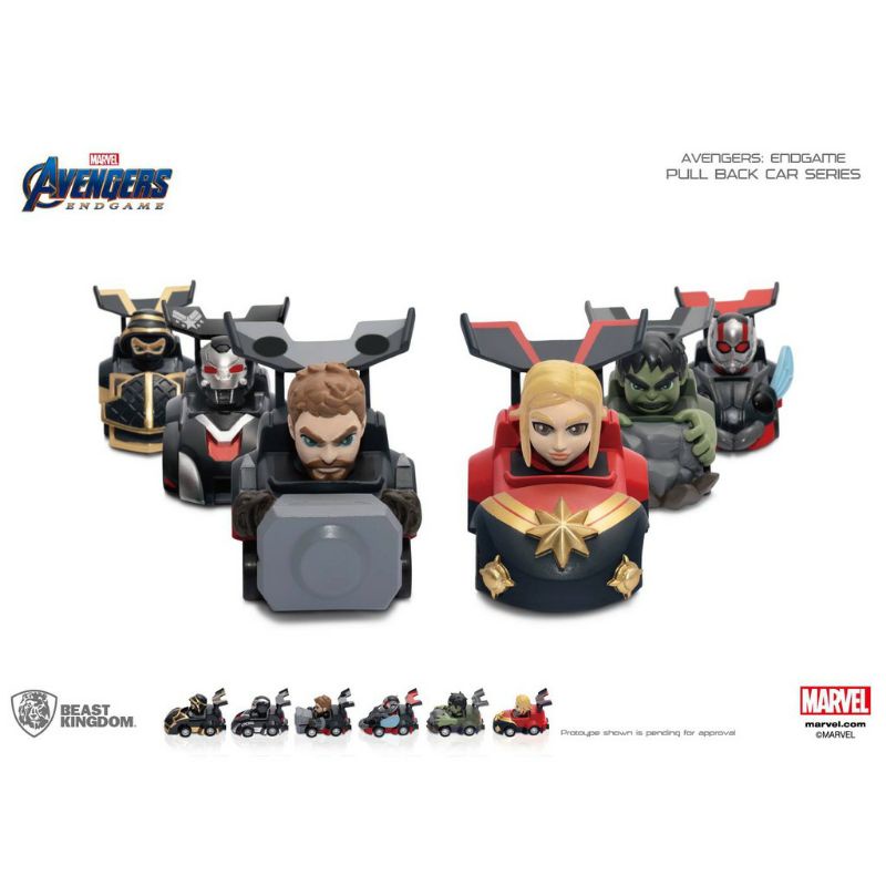 Avengers Endgame Superhero Pull Back Car (รถของเล่น)
