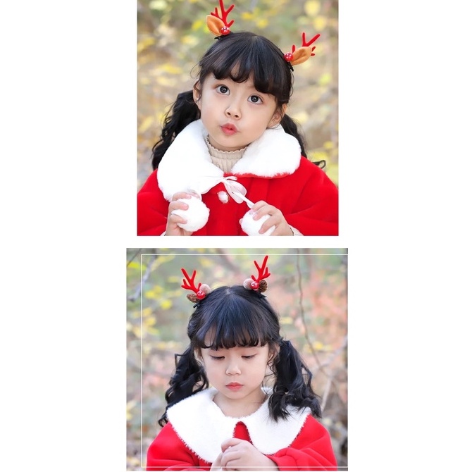 ใหม่2023 พร้อมส่งในไทยราคาถูก กิ๊บติดผม เขากวาง กิ๊บเเฟชั่น กิ๊บตกเเต่งผม ของตกเเต่งคริสมาสต์ นุ่มไม่ดึงผม