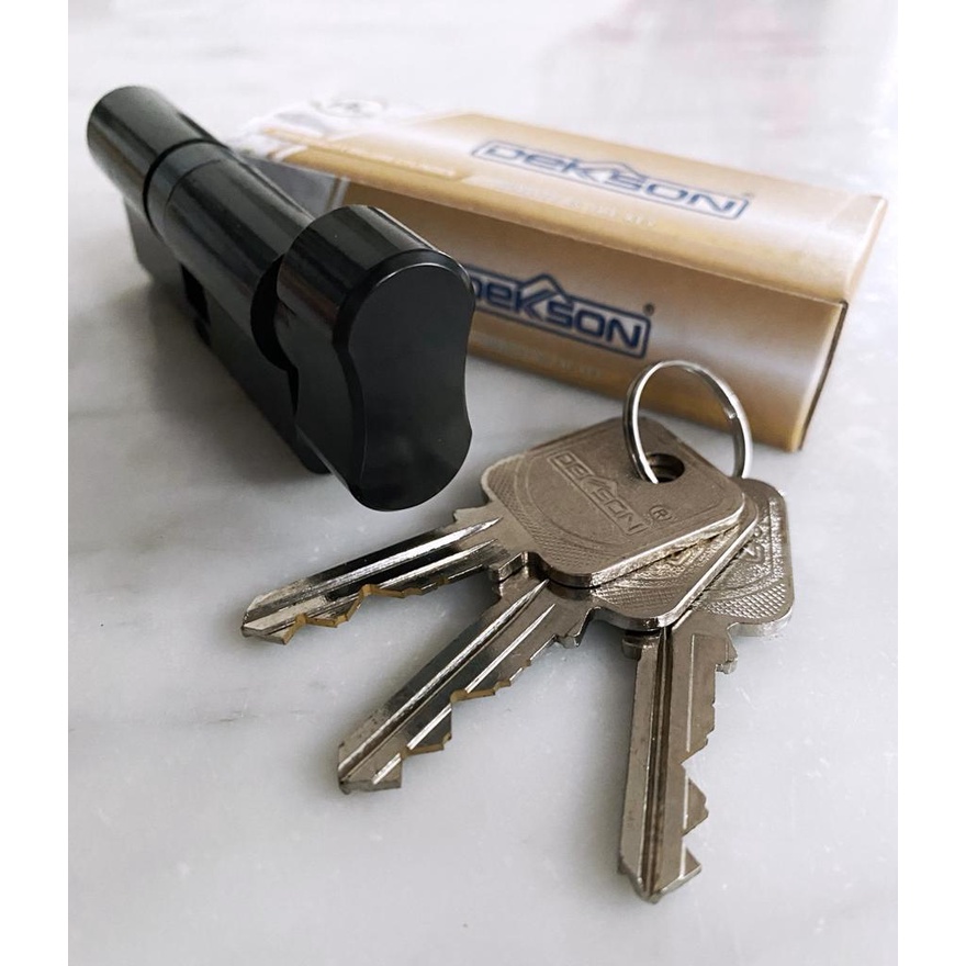 CYLINDER DEKKSON TC DL 70 มม.MB CYLINDER KNOB DEKSON 70 มม.สีดํา CYL TC DL 70 MB
