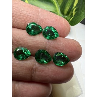 Nano wmerald 9x7mm  5 pieces pear shape