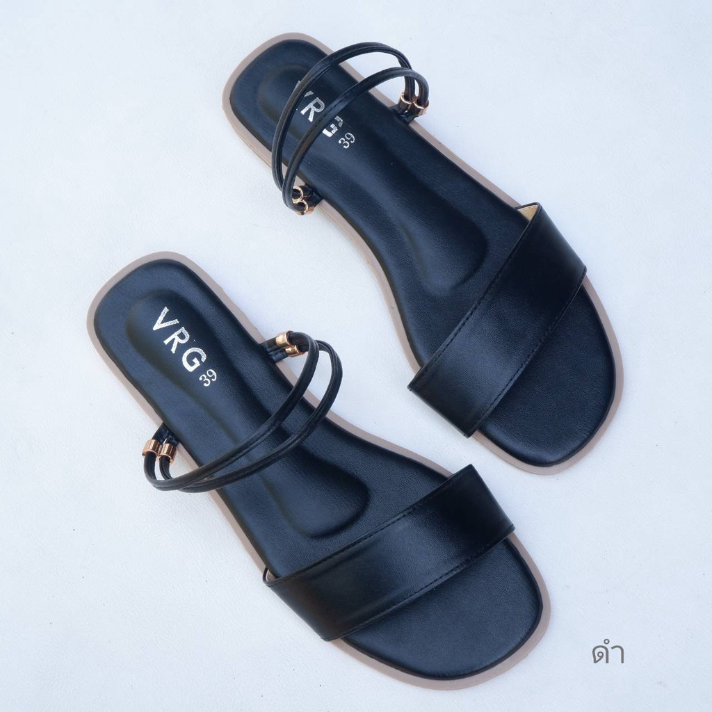 S.รุ่น OC รองเท้าแตะส้นแบน ใส่ได้2แบบ ทั้งรัดส้นและสวม แนะนำ+ไซต์ - รูปที่ 3