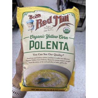 Organic Yellow Corn Polenta ( Bob’s Red Mill ) 680 G. ข้าวโพดบด 100% กลูเต็น ฟรี คอร์น กริทส์ / โพเล็นต้า ตราบ๊อบส เรด มิลล์