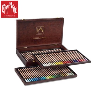 Caran d’Ache (คารันดาช) ชุดดินสอสีพลาสเทล 84 สี  เกรดอาร์ทติส ในกล่องไม้สุดหรู 788.484