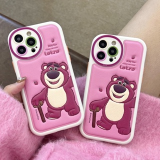 เคสโทรศัพท์มือถือ ลายหมีสตรอเบอร์รี่ สามมิติ สําหรับ iPhone 14ProMax 13 11 12 ProMax