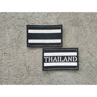 Patch 🇹🇭 ธงชาติไทย ผ้าดำกันน้ำ สะท้อนแสง ขนาด 5*8 cm.