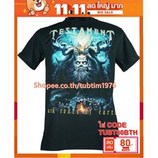 เสื้อวง Testament เสื้อวงดนตรีร็อค เดธเมทัล เสื้อวินเทจ เทสตาเมนท์ TTT1556