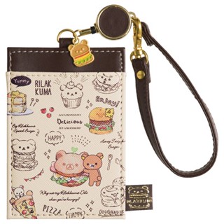 Pass Case ที่ใส่บัตรลาย Rilakkuma Burger ขนาด 11 x 7.5 ซม.