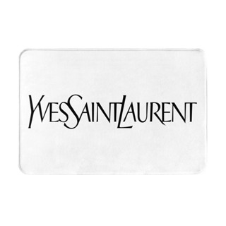 Yves Saint Laurent (3) พรมเช็ดเท้า ผ้าสักหลาด กันลื่น ดูดซับน้ํา แห้งเร็ว สําหรับห้องน้ํา 16x24 นิ้ว พร้อมส่ง