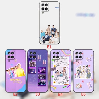 เคสโทรศัพท์มือถือ ซิลิโคน ลาย BTS สีดํา สําหรับ Samsung A30S A31 A32 A33 A40S A41 A42 A50 A50S