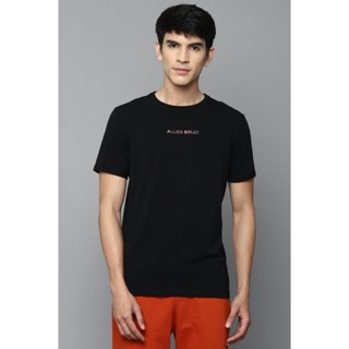 Allen Solly Black T Shirt เสื้อแฟชั่นผญ2022 อื่นๆ เสื้อ ยืด ผู้ชาย