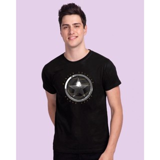 Mens Black Winter Soldier Sigil Graphic Printed T-shirt เสือยืดผู้ชาย เสื้อเชิ้ตชาย