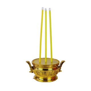 ธูปไร้ควัน ชุดธูปเทียนอิเล็กทรอนิกส์ กระถางธูปไฟฟ้า LED แบบ 3 ดอก pandas_home