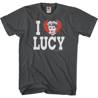 I Love Lucy T-Shirt เสื้อยืด เสื้อยืดถูกๆ เสื้อคู่รัก