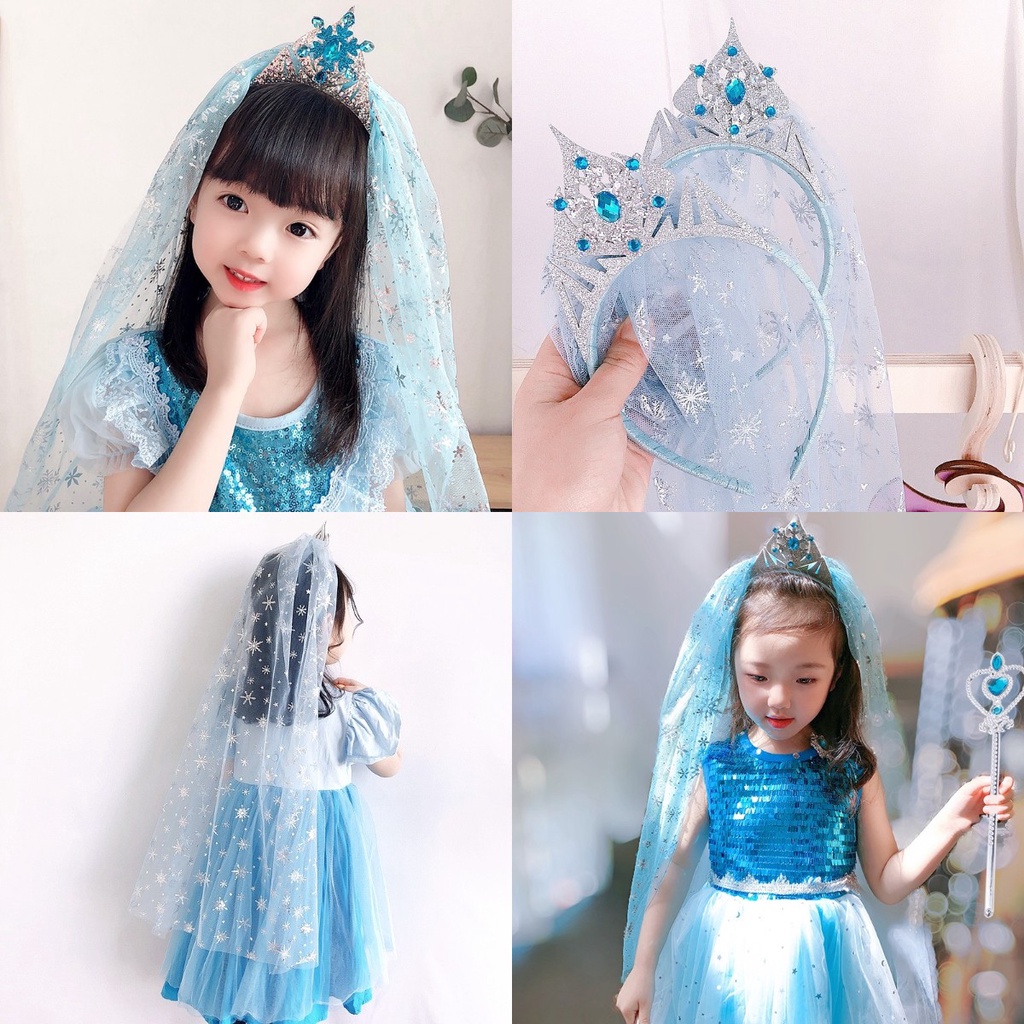 พร้อมส่ง เวลเจ้าสาว ที่คาดผมเจ้าหญิงเอลซ่า ที่คาดผมเจ้าหญิง ที่คาดผมเจ้าหญิงดิสนีย์