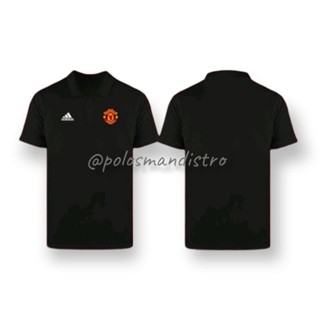 เสื้อโปโล คอปก ลาย Manchester United สีขาว