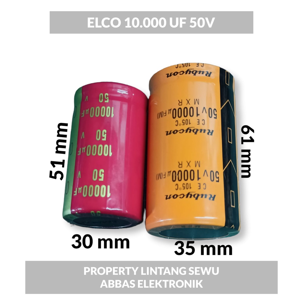 ELKO ELCO 10,000UF 50V 10000UF 50V 10000 UF 10,000 UF 50V