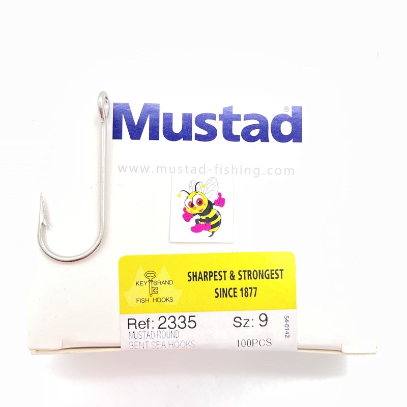 เบ็ดกล่อง MUSTAD เบ็ดตรากุญแจ รหัส 2335 ตูดรู (แท้ 100%)