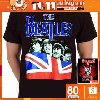 เสื้อวง The Beatles เสื้อลาย เดอะบีเทิลส์ เสื้อยืดผู้ชาย Rock เสื้อวินเทจ RCM1747