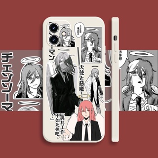 Chainsaw Man caricature เคสไอโฟน iPhone  7 8 plus 11 pro max เคส 14 plus case 12 13 14 promax X Xr Xs Max couple cover