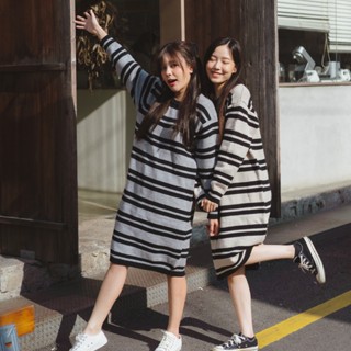 Stripe Dress  ✨(ล็อตสุดท้าย หมดแล้วหมดเลย)