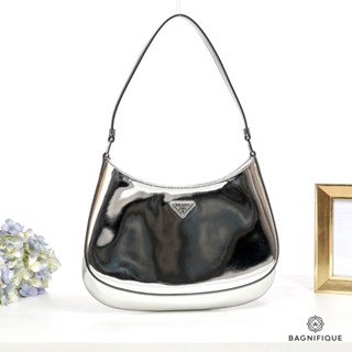 PRADA CLEO METALLIC SILVER