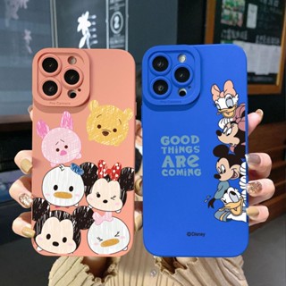 เคสโทรศัพท์มือถือ ขอบสี่เหลี่ยม แบบป้องกันเต็มเครื่อง ลายหน้าเป็ด หนูน่ารัก สําหรับ VIVO Y02 Y16 Y35 Y30 5G Y55 Y75 Y11 Y12i Y22S Y22 4G