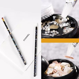 ดินสอจิ้มเพชร ดินสอขี้ผึ้ง ดินสอจับเพชร Dotting Tool Drill Multifunctional Wax-tip Decoration Nail Pen