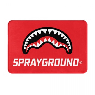 พรมเช็ดเท้า ผ้าสักหลาด กันลื่น ลายโลโก้ Sprayground ขนาด 16x24 นิ้ว แบบแห้งเร็ว สําหรับห้องน้ํา พร้อมส่ง