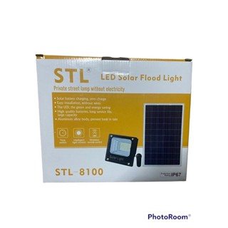 STL ไฟสปอร์ตไลท์โซล่าเซลล์  100w  มีรีโมทคอนโทรล #solar light led solarcell spotlight 100w