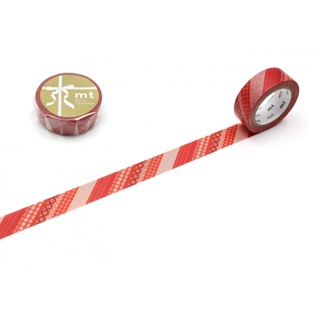 mt Christmas check pattern (MTCMAS135) / เทปตกแต่งวาชิ ลายตารางคริสต์มาส 2022 แบรนด์ mt masking tape ประเทศญี่ปุ่น