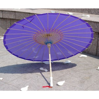 Purple Plain Fabric Bamboo Parasol/Umbrella Great For Wedding Party Favor