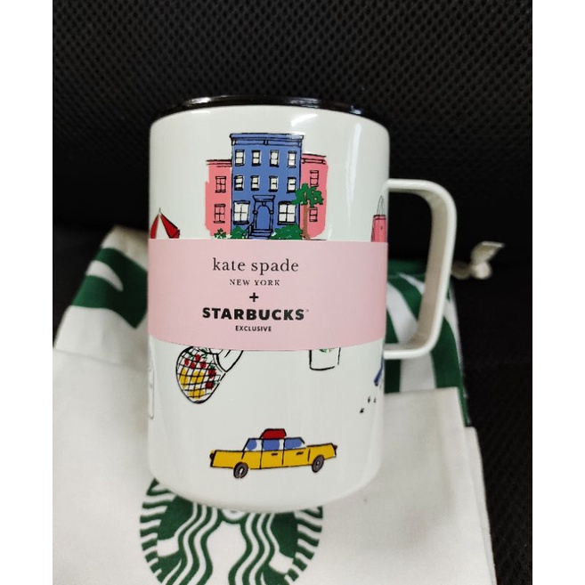 Starbucks Kate Spade Mug Stainless NYC Summer 16 Oz. MiiR แท้