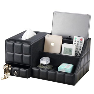 กล่องกระดาษทิชชู่ แบบหนัง อเนกประสงค์ สไตล์ยุโรป สําหรับห้อง…