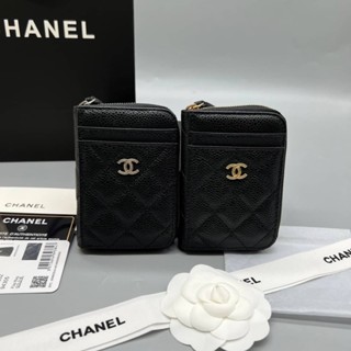 🔥🔥ตรงปก💯กระเป๋าตังค์ Chanel 11 cm. งาน : Ori หนังแท้ มีช่องใส่บัตรหน้าหลัง งานสวยเป๊ะปังมาก สวยสุด🔥🔥