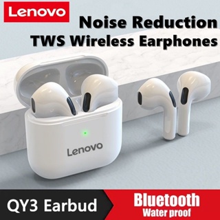 Lenovo QY3 TWS หูฟังบลูทูธไร้สาย ลดเสียงรบกวน พร้อมไมโครโฟน HD สเตอริโอ ควบคุมแบบสัมผัส สําหรับเล่นกีฬา