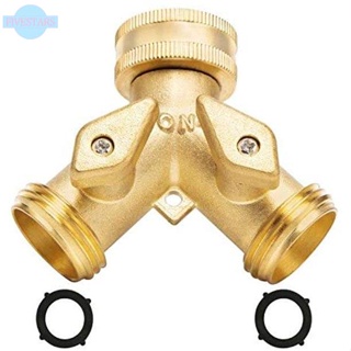 [ FAST SHIPPING ]Splitter Connector Y-Type Outdoor Tap Hose Watering Faucet Garden Way Brass