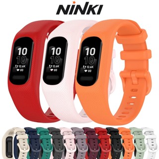 Ninki สายนาฬิกาข้อมือซิลิโคน ปรับได้ แบบเปลี่ยน สําหรับ Garmin Vivosmart 5 Garmin Vivosmart 5