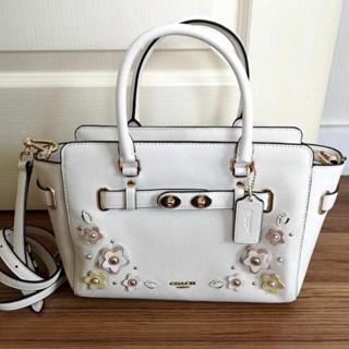 BLAKE CARRYALL 25 WITH FLORAL APPLIQUE (COACH F31195)