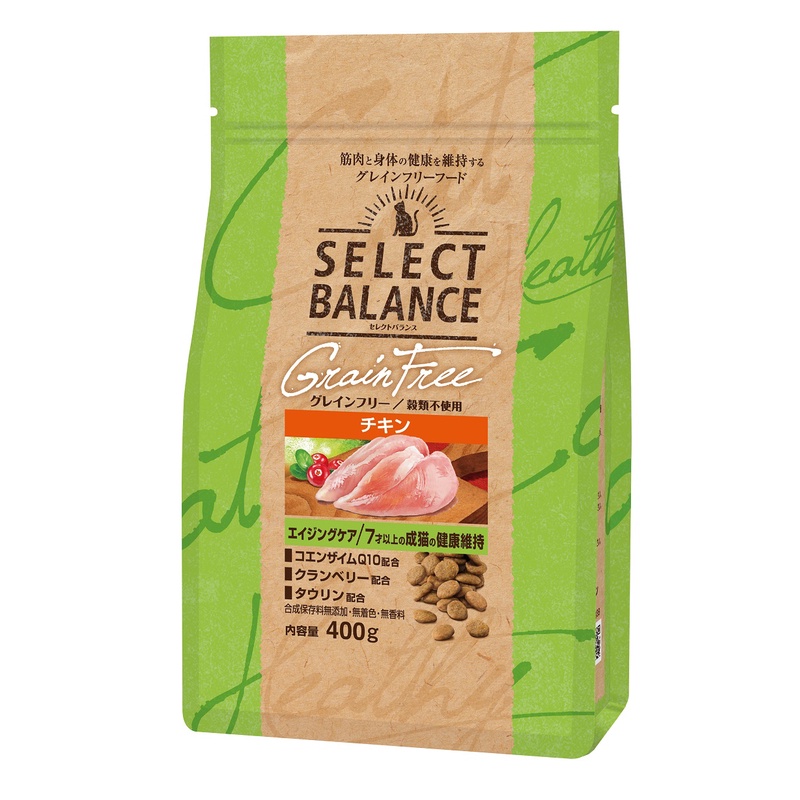 B'Grain Free อาหารแมว ชนิดแห้ง Select Balance Senior Chicken อายุ 7 ปีขึ้นไป [ส่งตรงจากญี่ปุ่น]'
