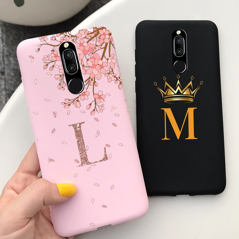 เคสโทรศัพท์มือถือ ซิลิโคนนิ่ม พิมพ์ลายตัวอักษร หรูหรา สําหรับ Huawei Mate 10 Lite RNE-L21 RNE-L22 RN