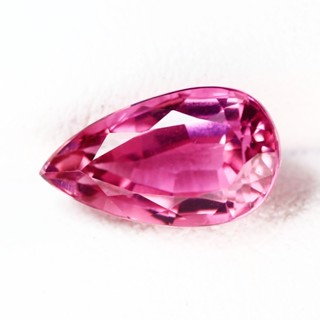 พลอยทัวร์มาลีนแท้ 2.63การัต. รูปหยดน้ำ. Pink Tourmaline 2.63Cts  Pear Shape | Heated Brazil Pink Tourmaline