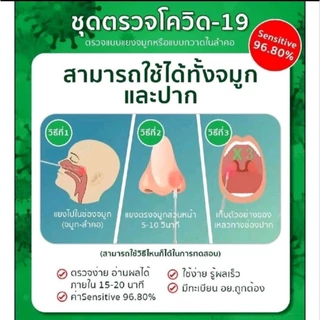 ชุดตรวจโควิด ATK green spring 1กล่อง 10ชุด