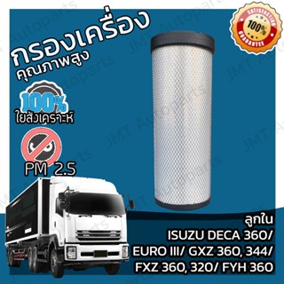 กรองอากาศเครื่อง ลูกใน Isuzu Deca 360 CV, CX/ EURO III/ FXZ 360, 320/ GXZ 360, 344/ FYH 360 Car Engine Air Filter อีซูซุ