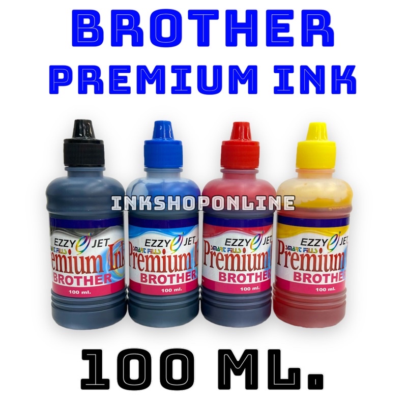 EZZYJET BROTHER 100ml. หมึก BROTHER เกรดพรีเมี่ยม Premium สำหรับ BROTHER ทุกรุ่น