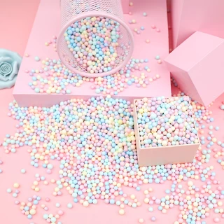 100g/50g/20g Macaroon Foam ball 2-3mm 4-6mm 2 ขนาดให้เลือก DIY ของขวัญกล่องตกแต่ง